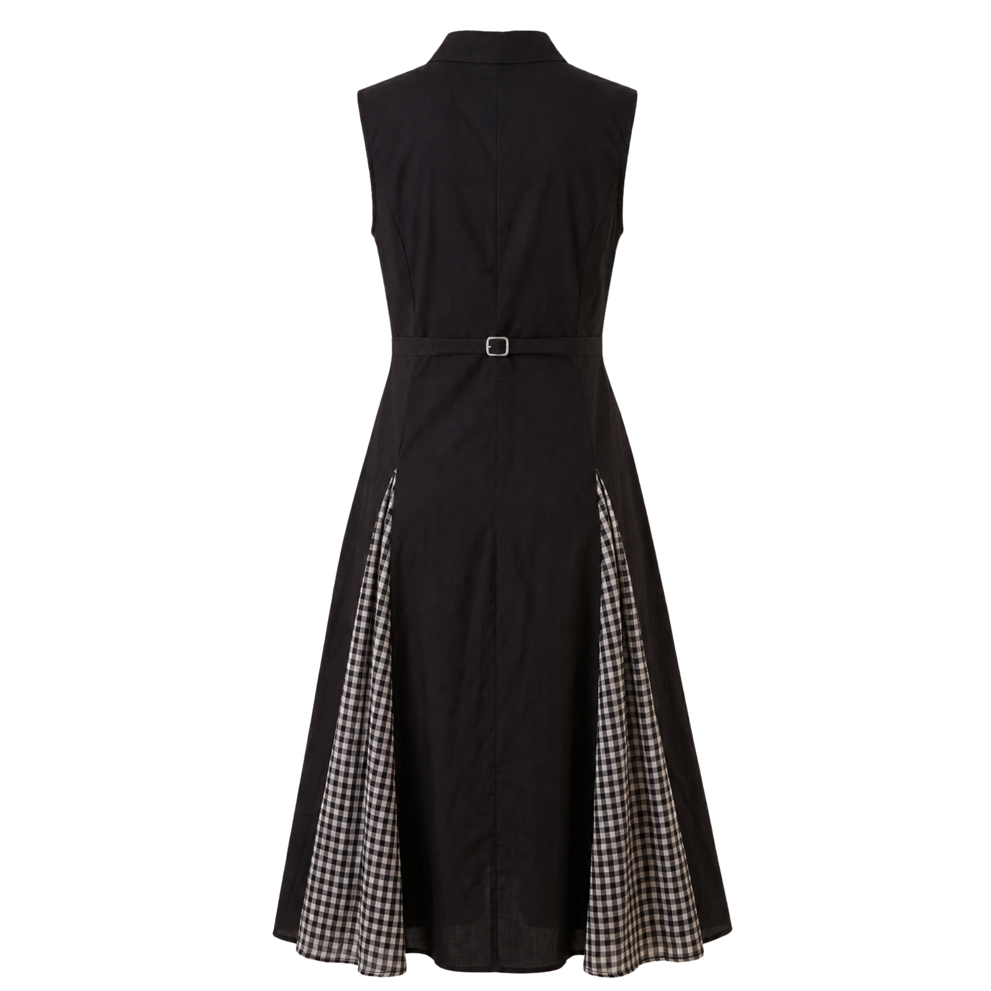 Checks Panel Shirt Dress