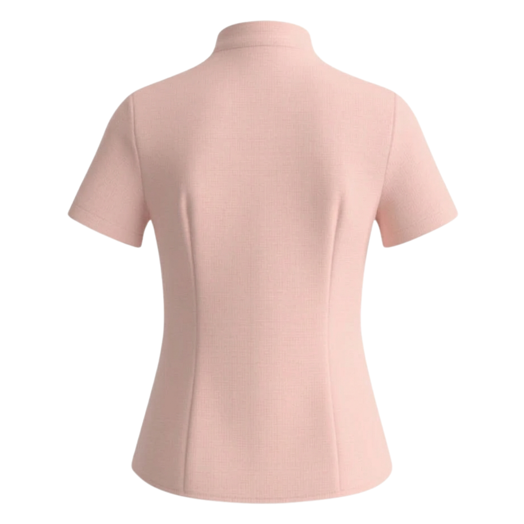 Cotton tie-neck top