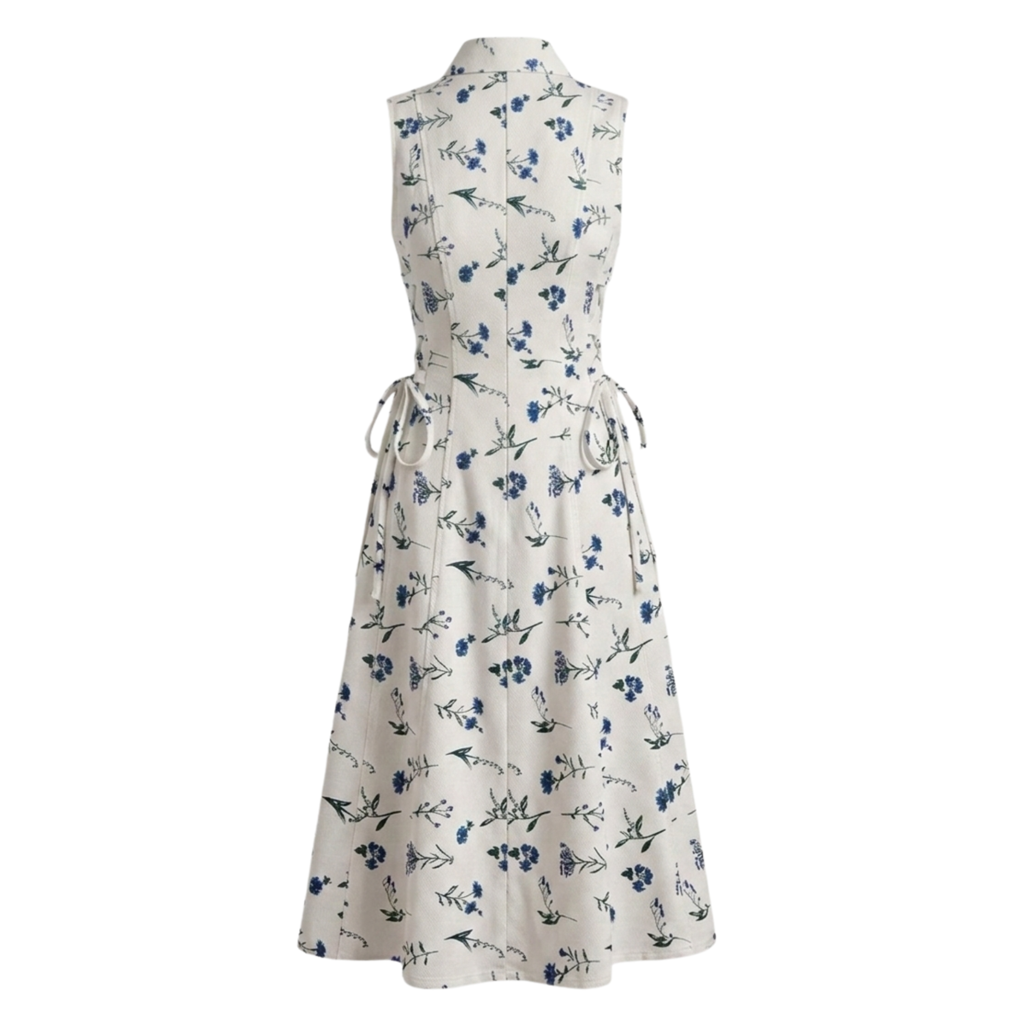 Floral tie-waist dress