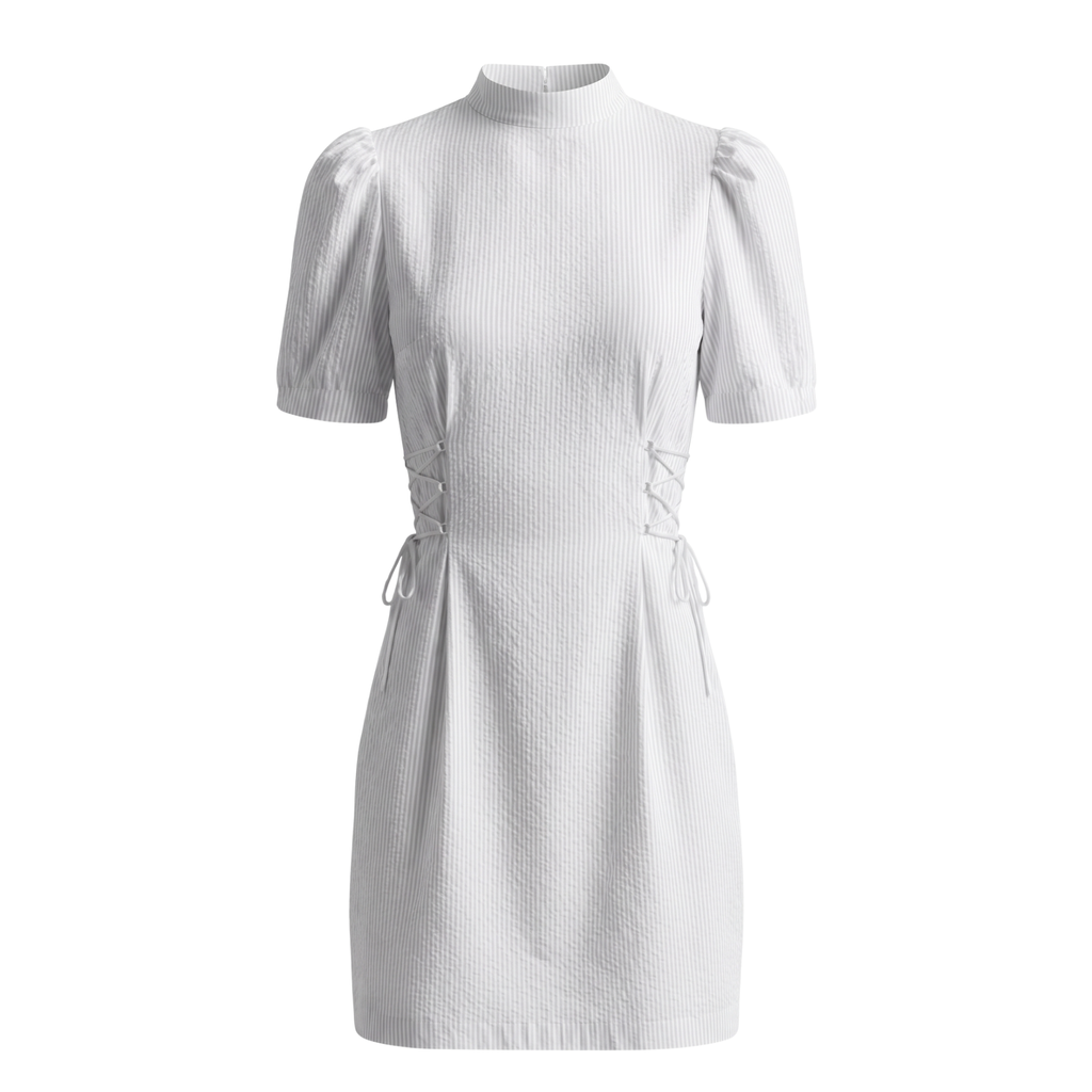 Stripe Structured Dress – Mini