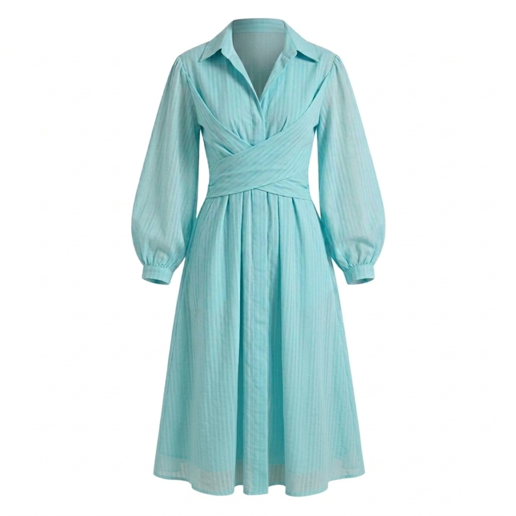 Aqua wrap short dress