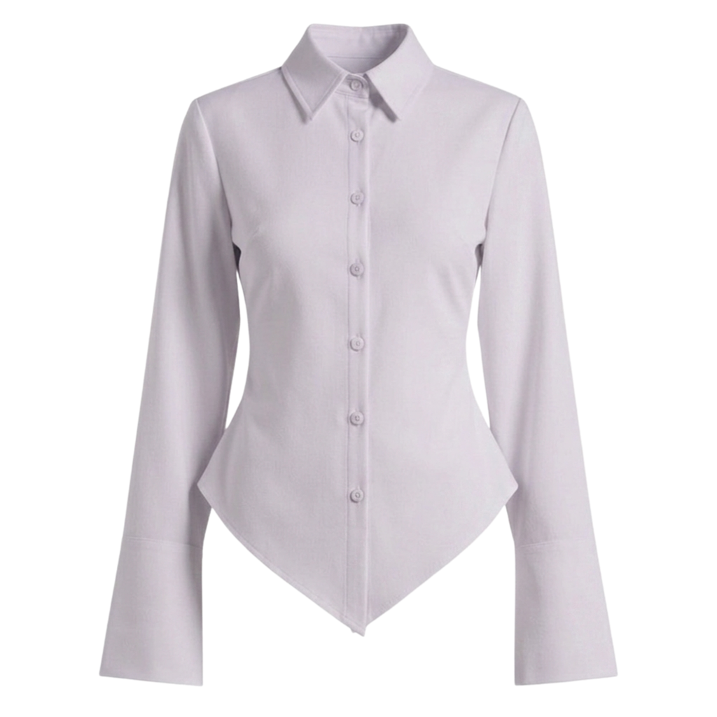 Fitted Button-Down Cotton Shirt