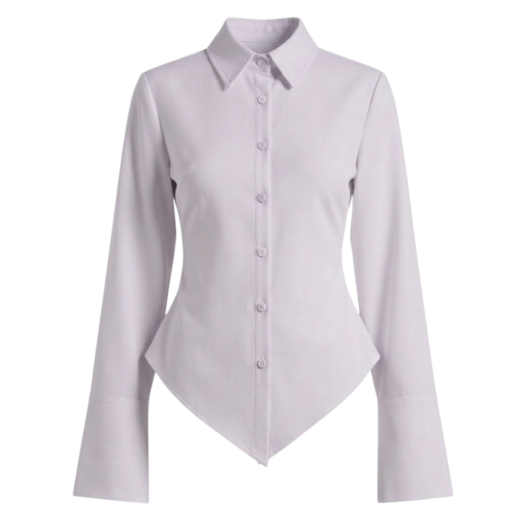 Fitted Button-Down Cotton Shirt