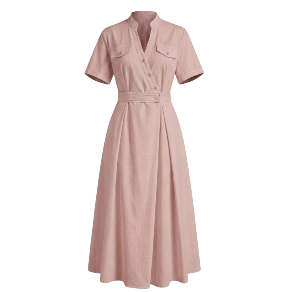 Cotton shirt dress