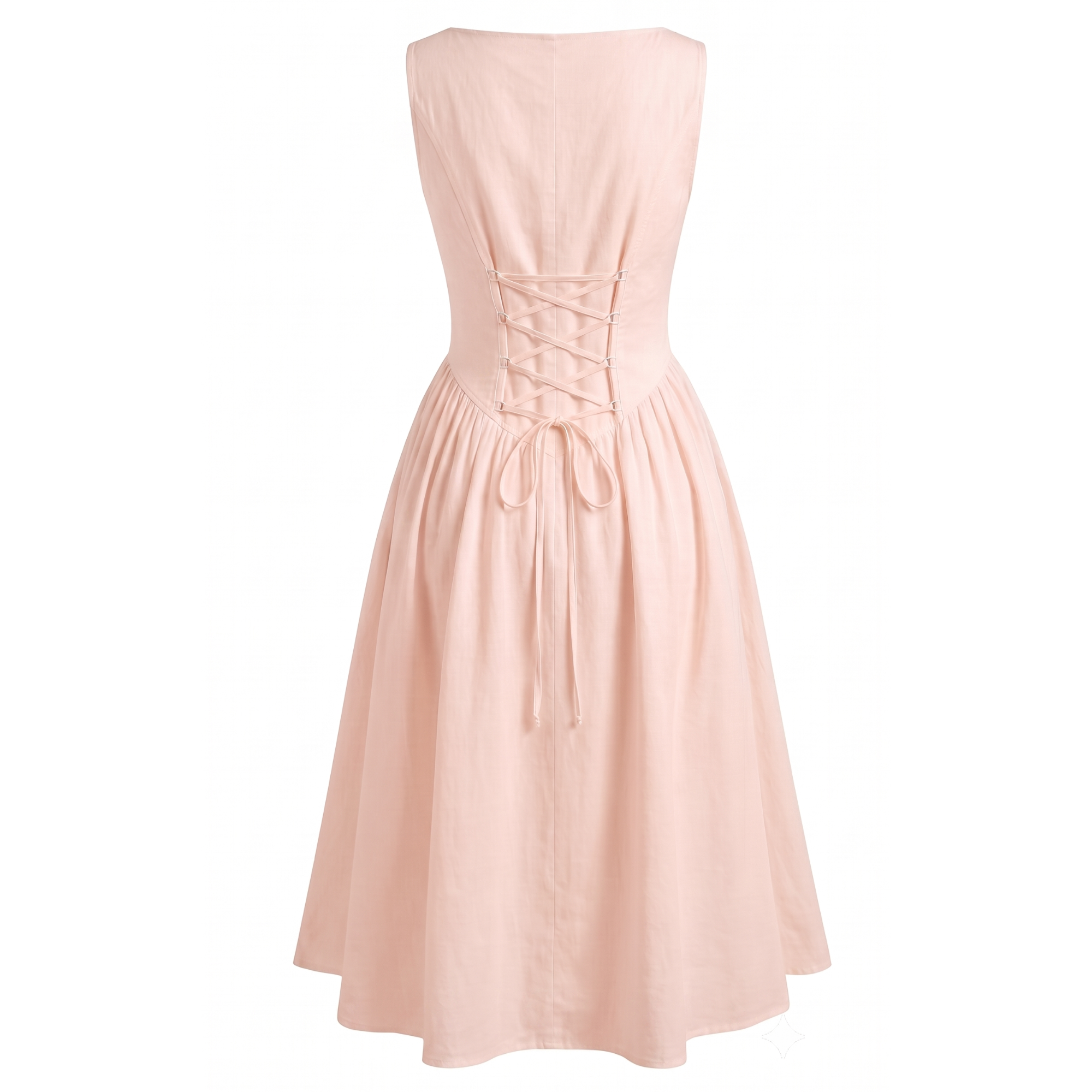 Boat Neck Fit & Flare Midi Dress
