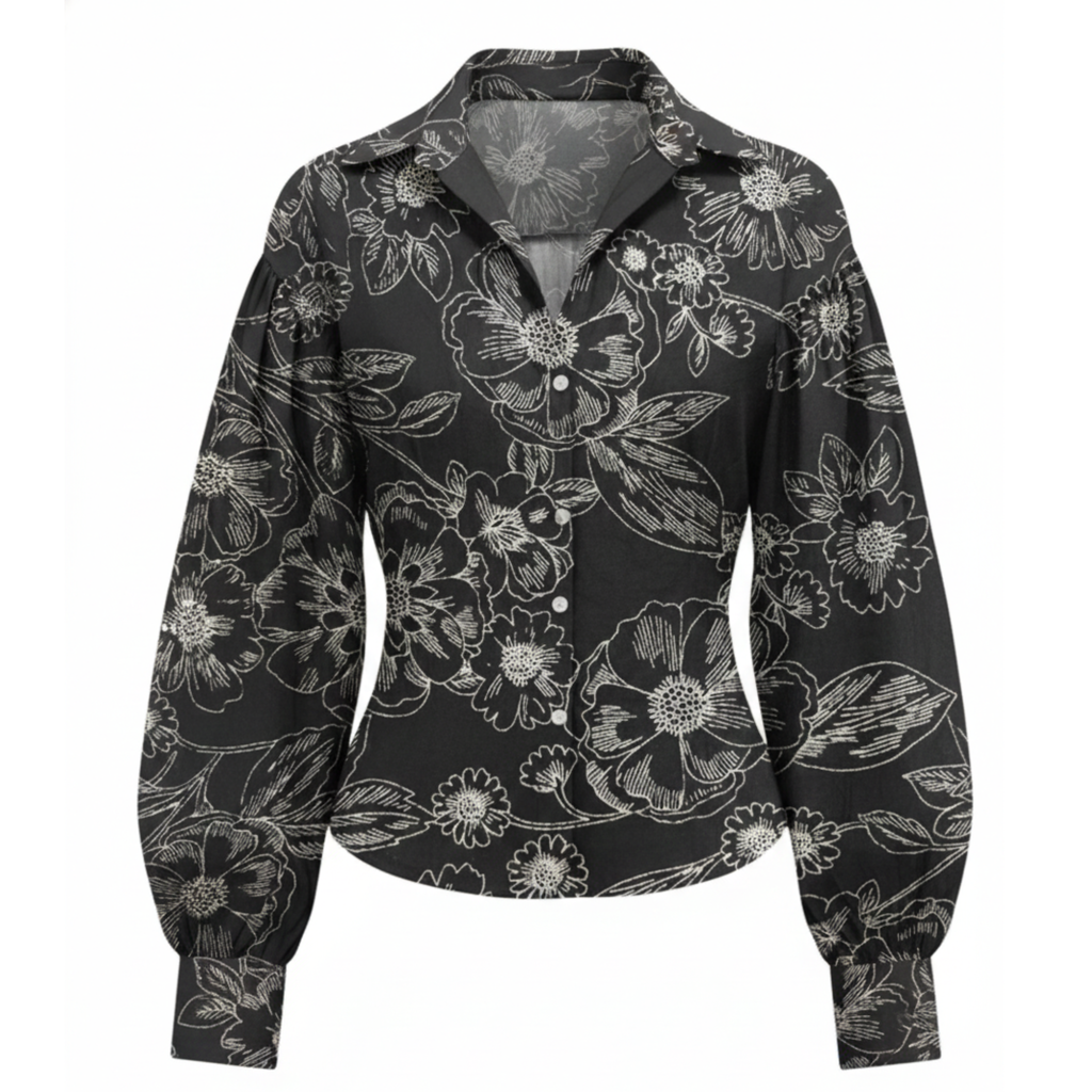 Floral Contour Fit Shirt