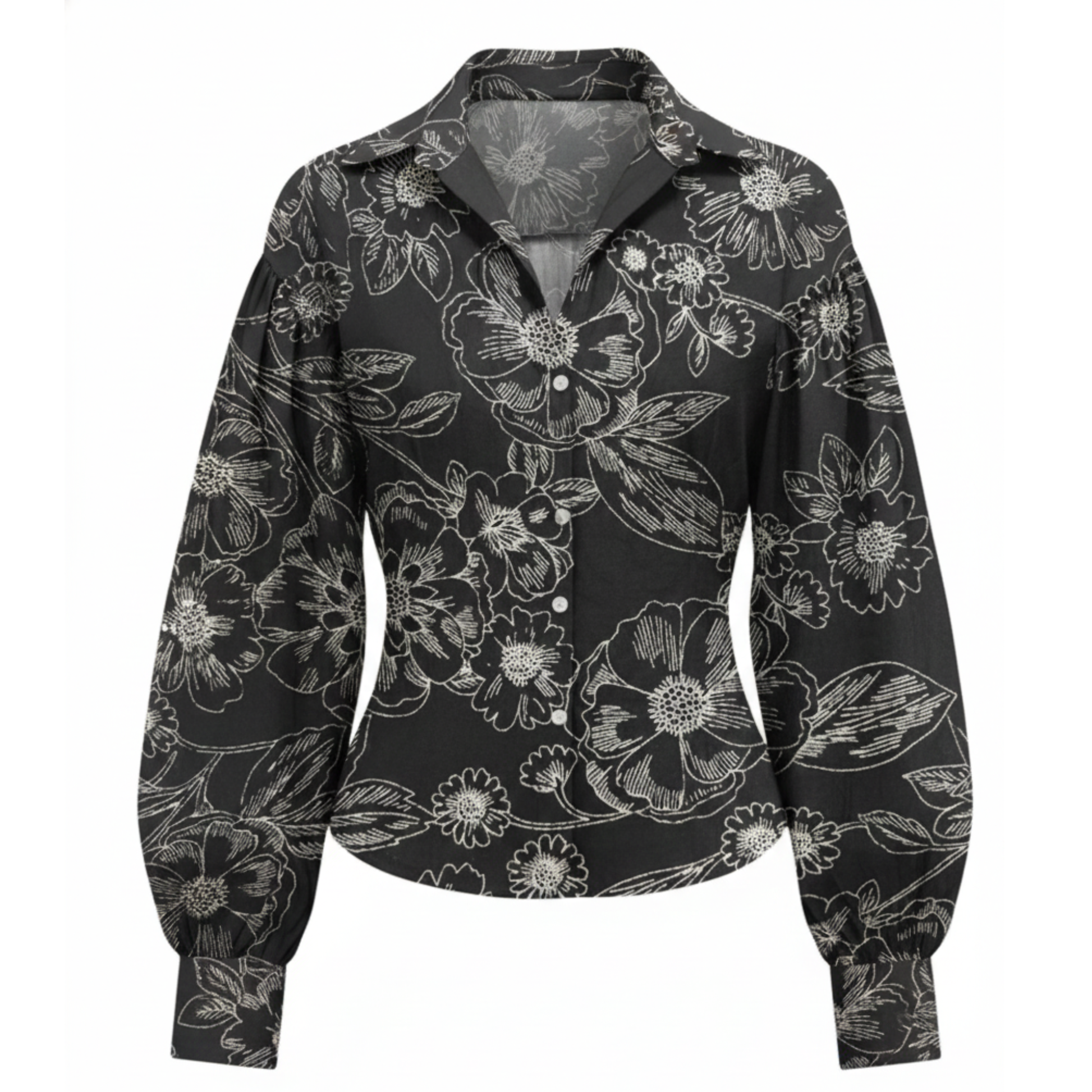 Floral Contour Fit Shirt