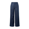 Women's Navy Blue Straight Leg Trousers
