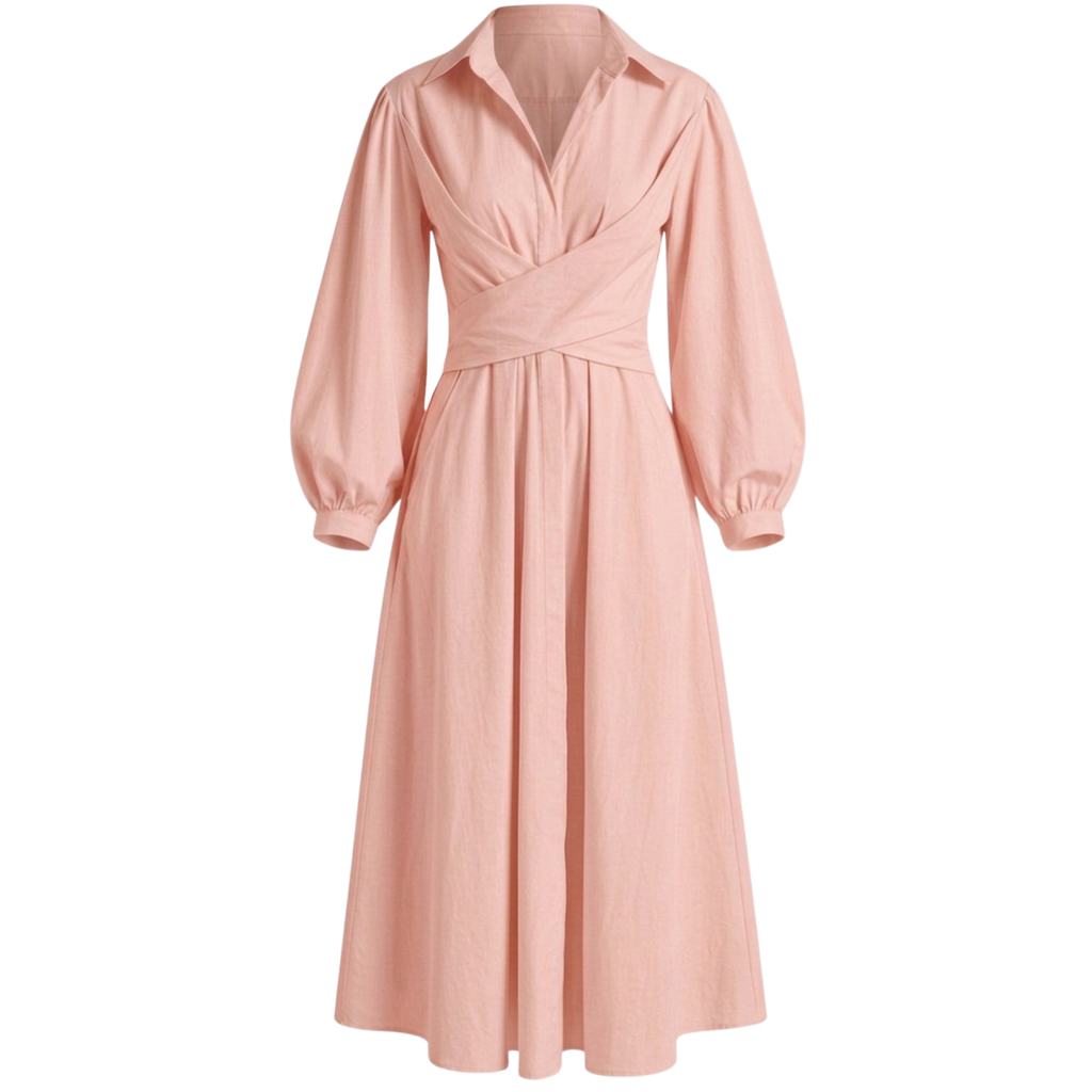 Cotton wrap dress