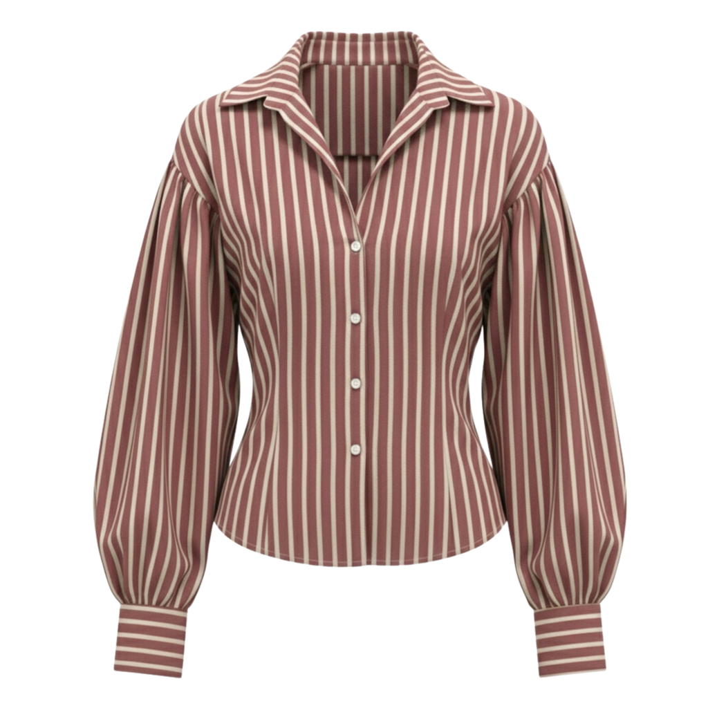 Contour-Fit Stripe Shirt