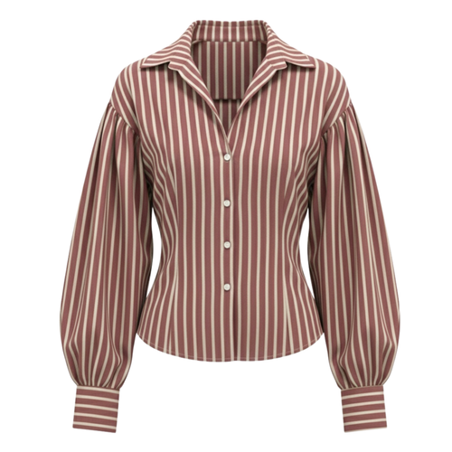 Contour-Fit Stripe Shirt
