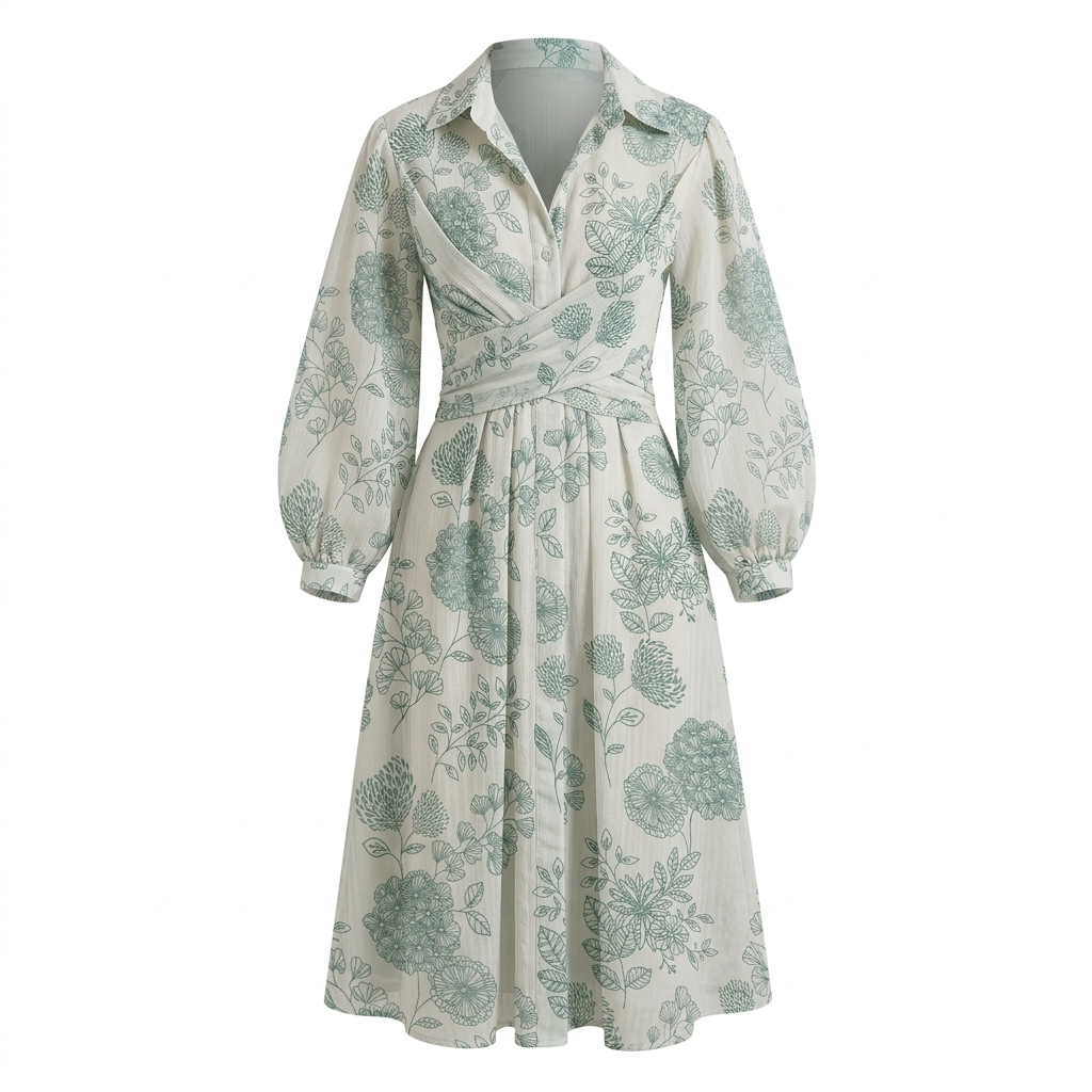 Floral wrap short dress