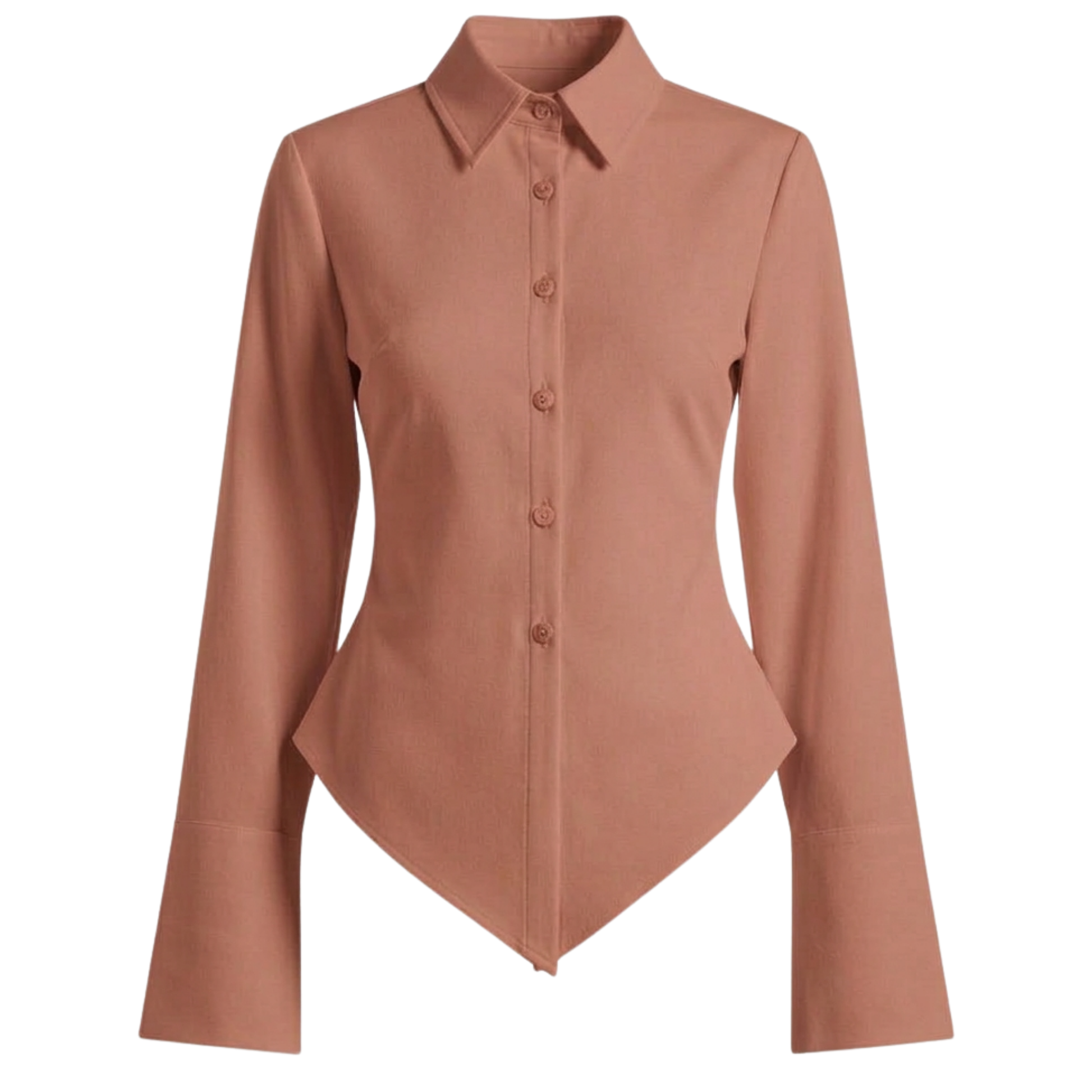 Fitted Button-Down Cotton Shirt