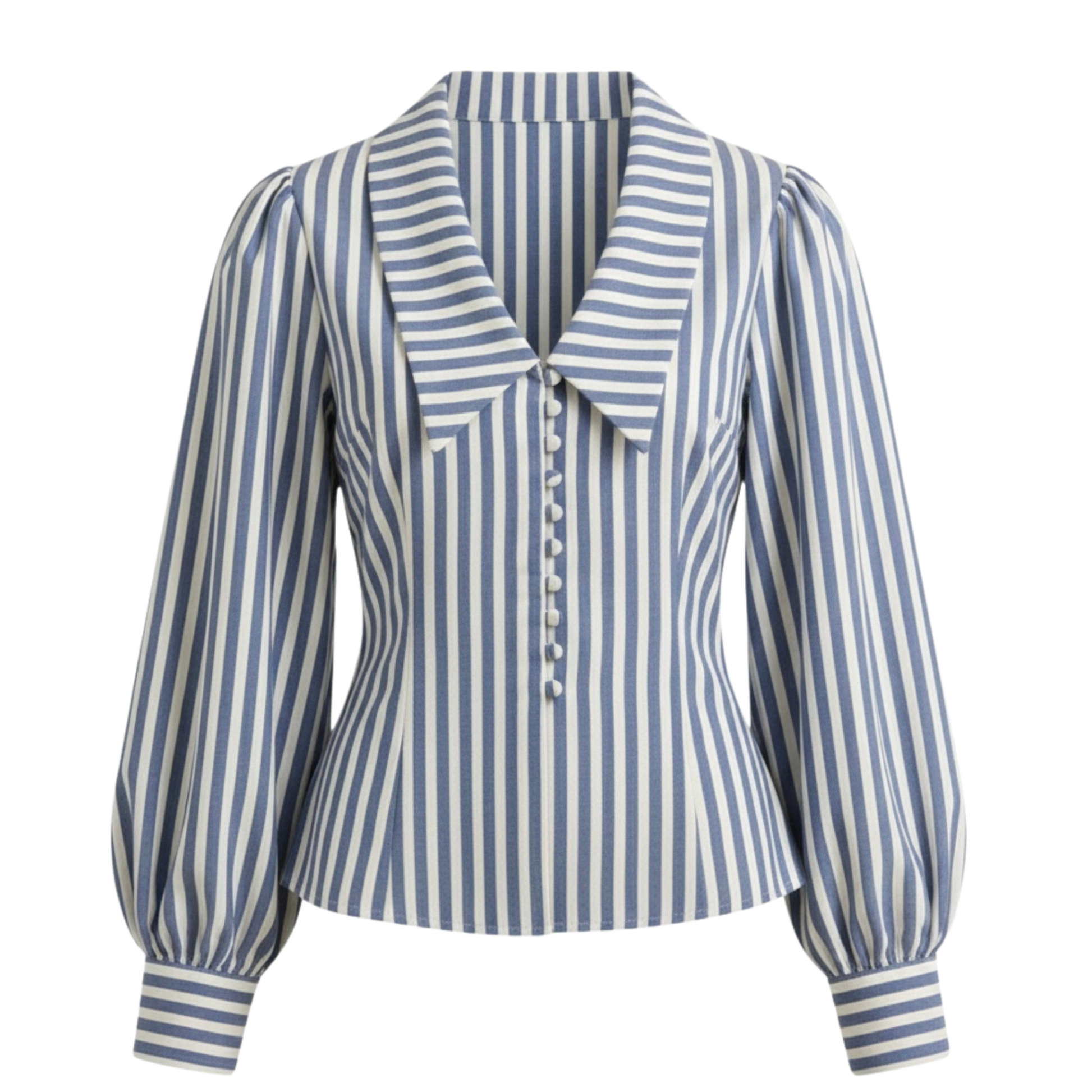Stripe Puff Sleeve Shirt