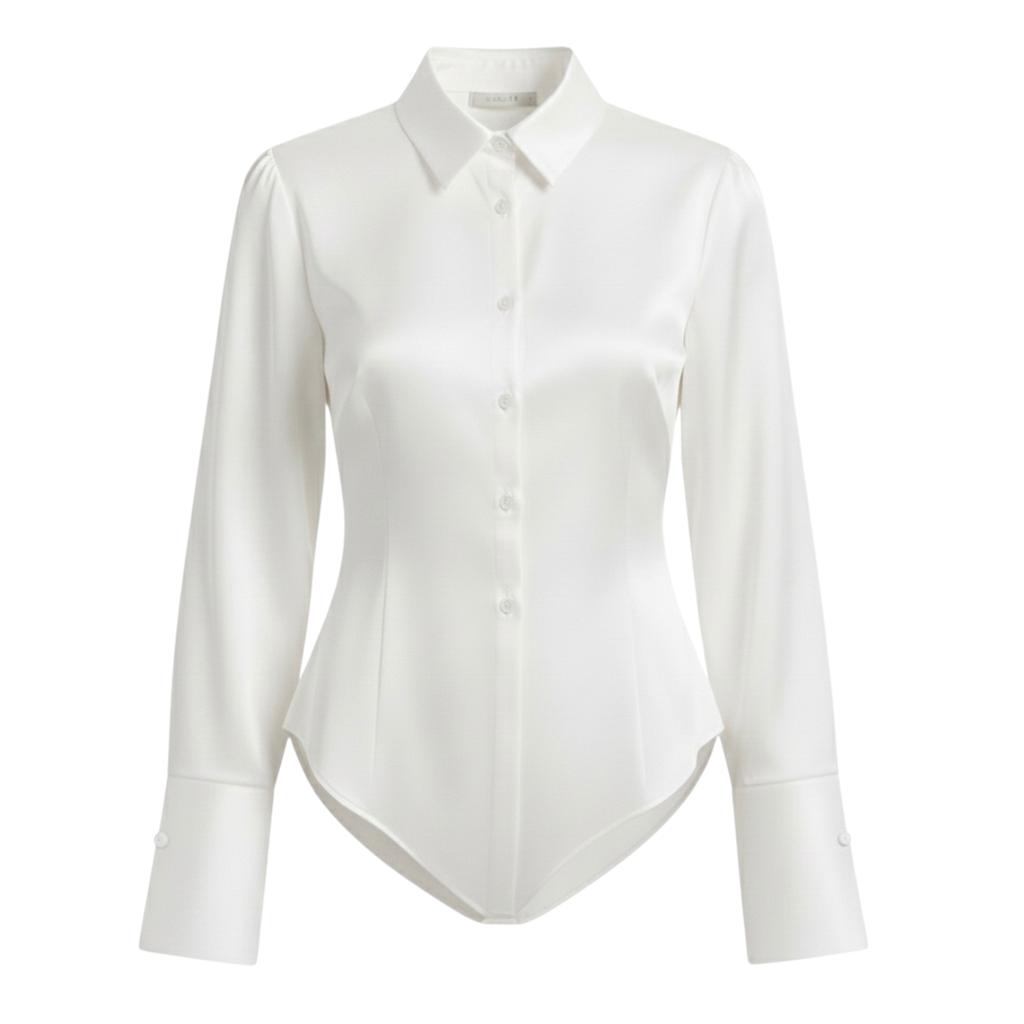 Fitted Button-Down Formal Shirt