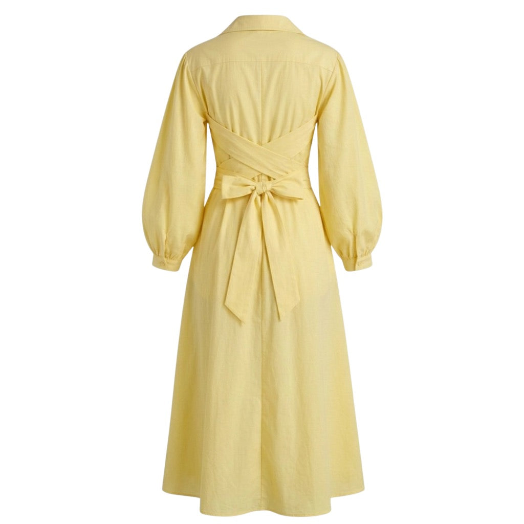 Cotton wrap dress