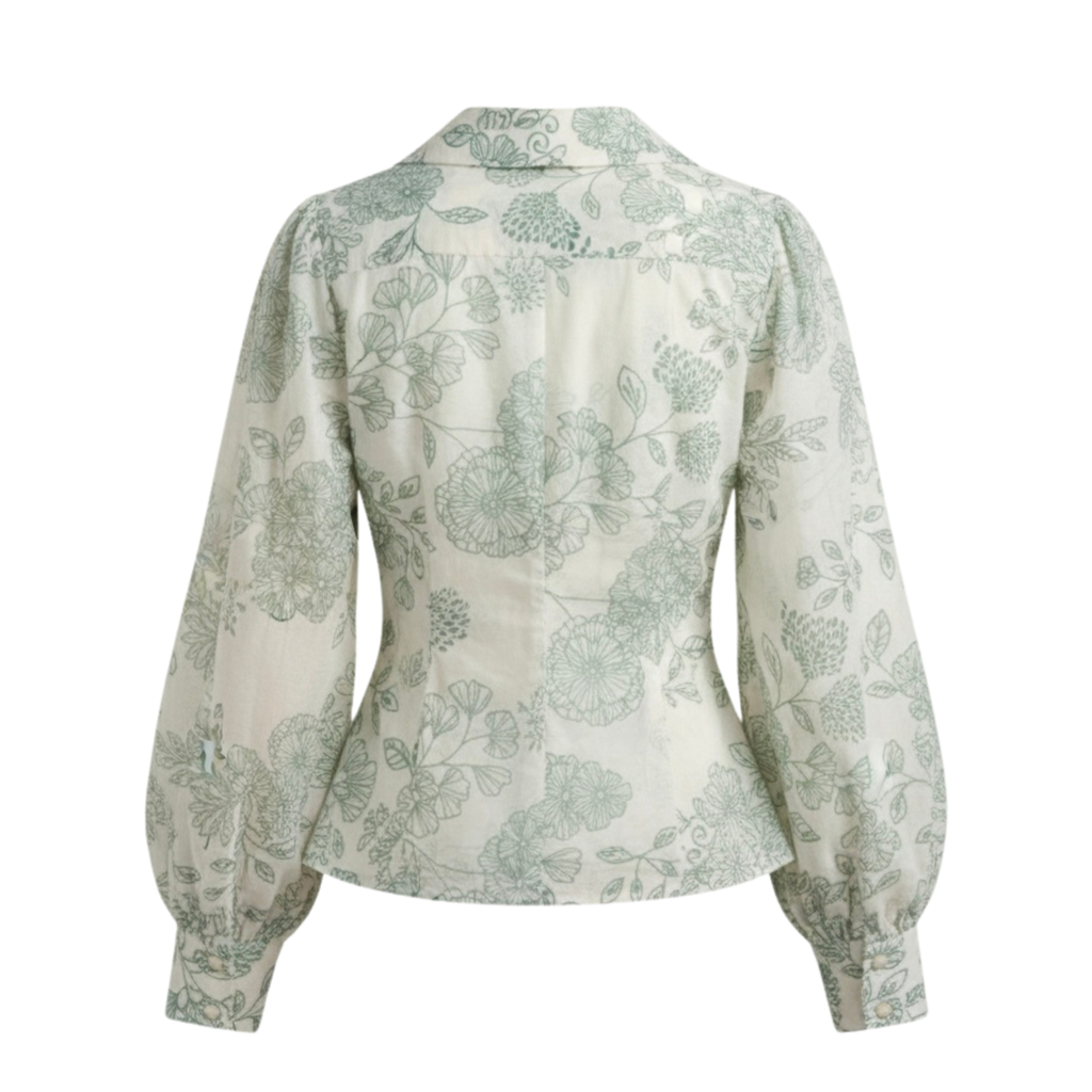 Floral Puff Sleeve Shirt