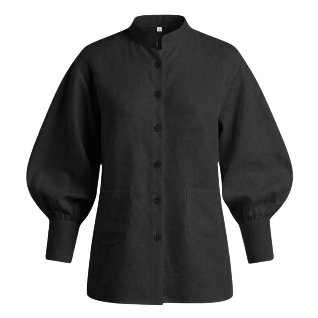 Cotton Balloon Sleeve Shirt