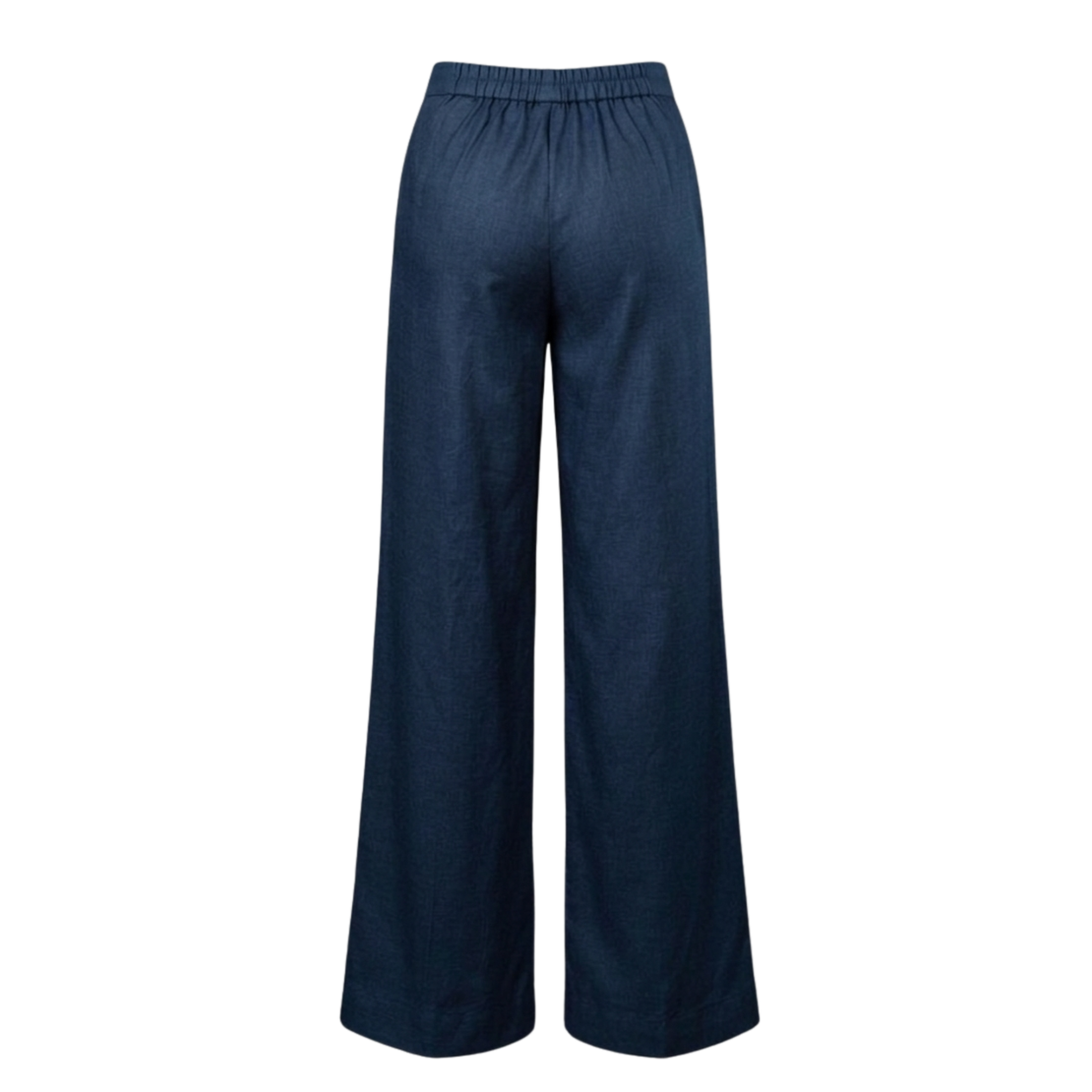 Women's Navy Blue Straight Leg Trousers