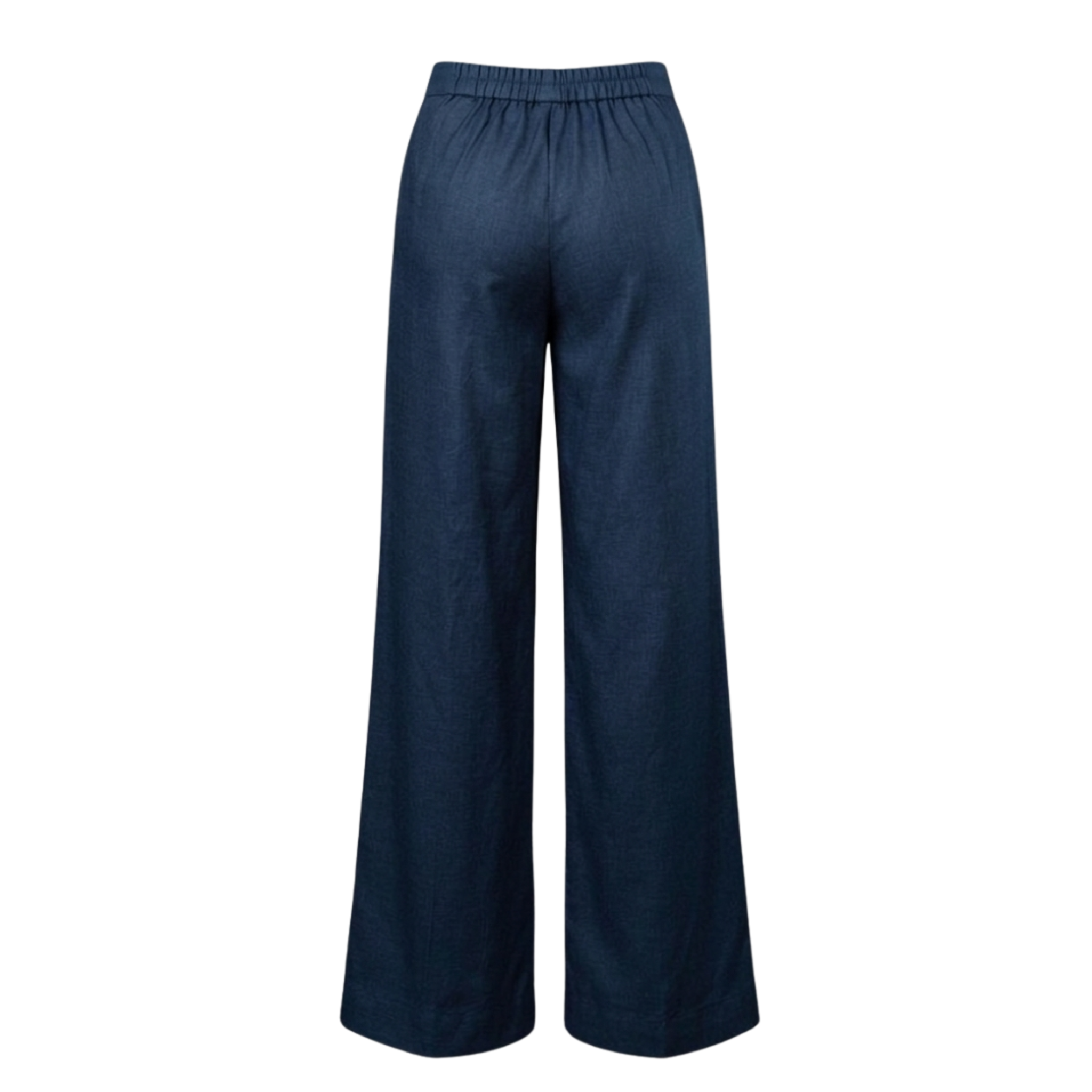 Women's Navy Blue Straight Leg Trousers