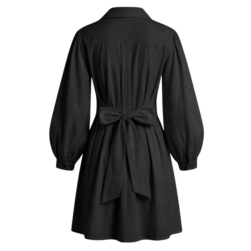 Cotton wrap short dress