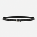 Black eyelet belt