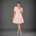 Puff Sleeve Mini Dress