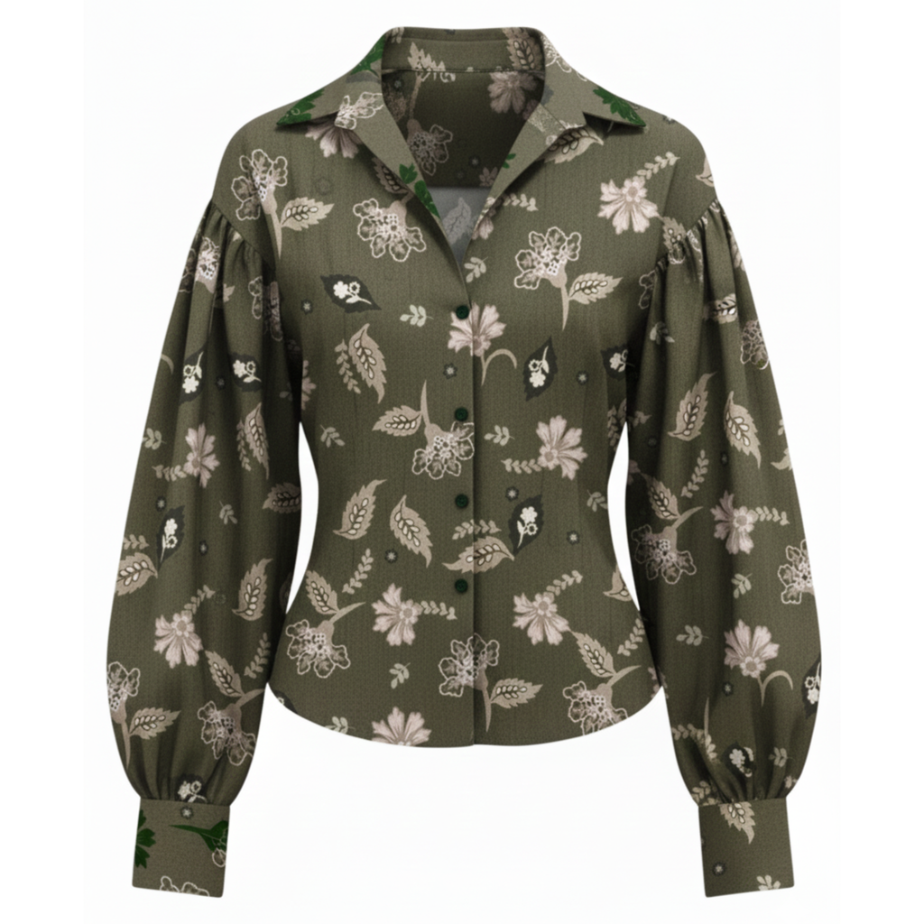 Floral Contour Fit Shirt