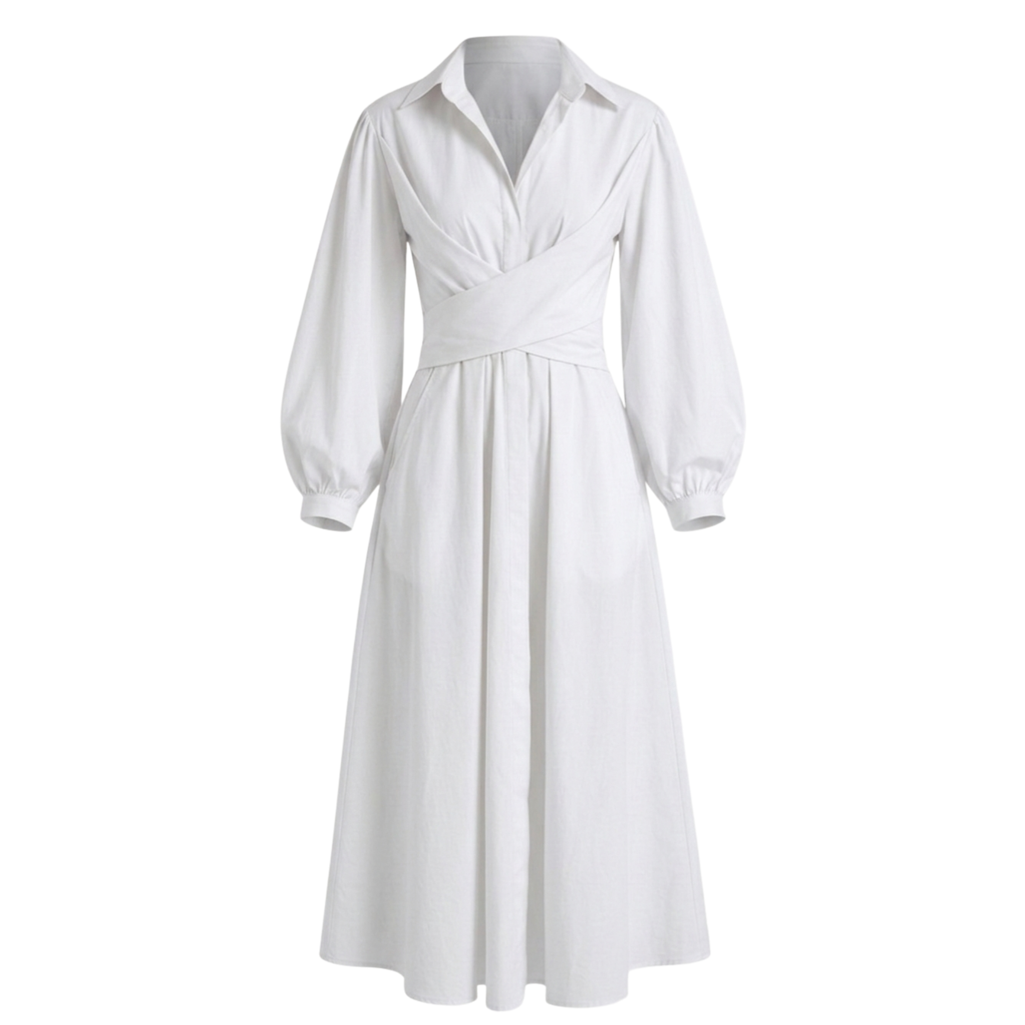 Linen wrap dress
