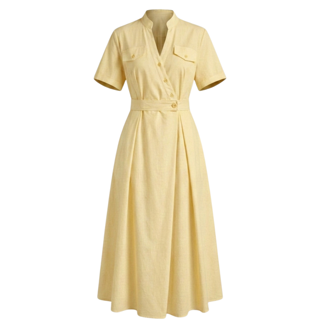 Cotton shirt dress