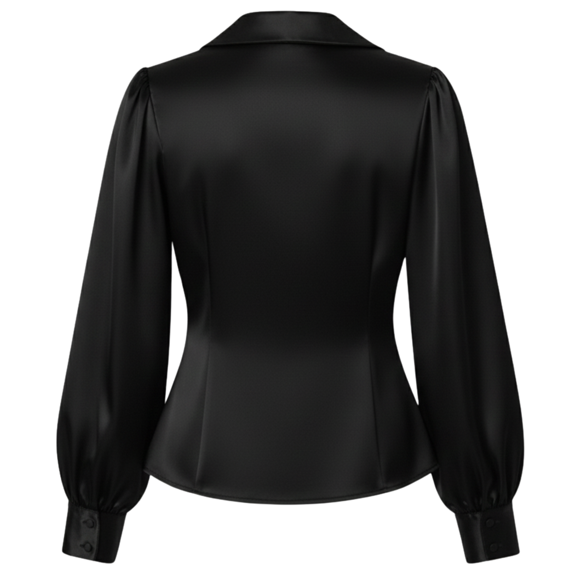 Satin Statement Collar Shirts