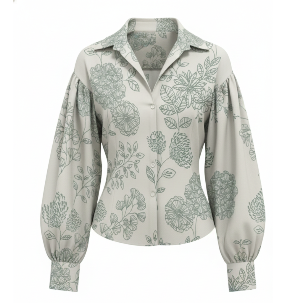 Floral Contour Fit Shirt