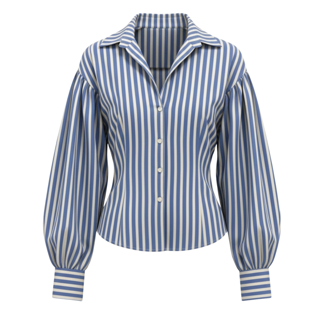 Contour-Fit Stripe Shirt