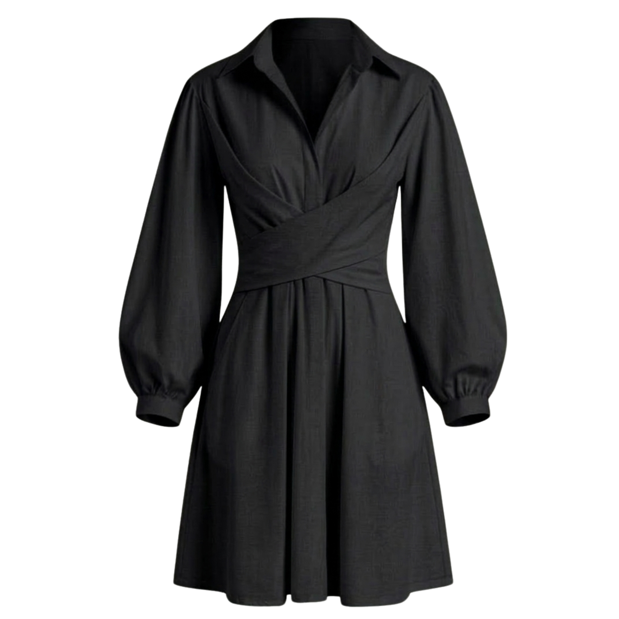 Cotton wrap short dress