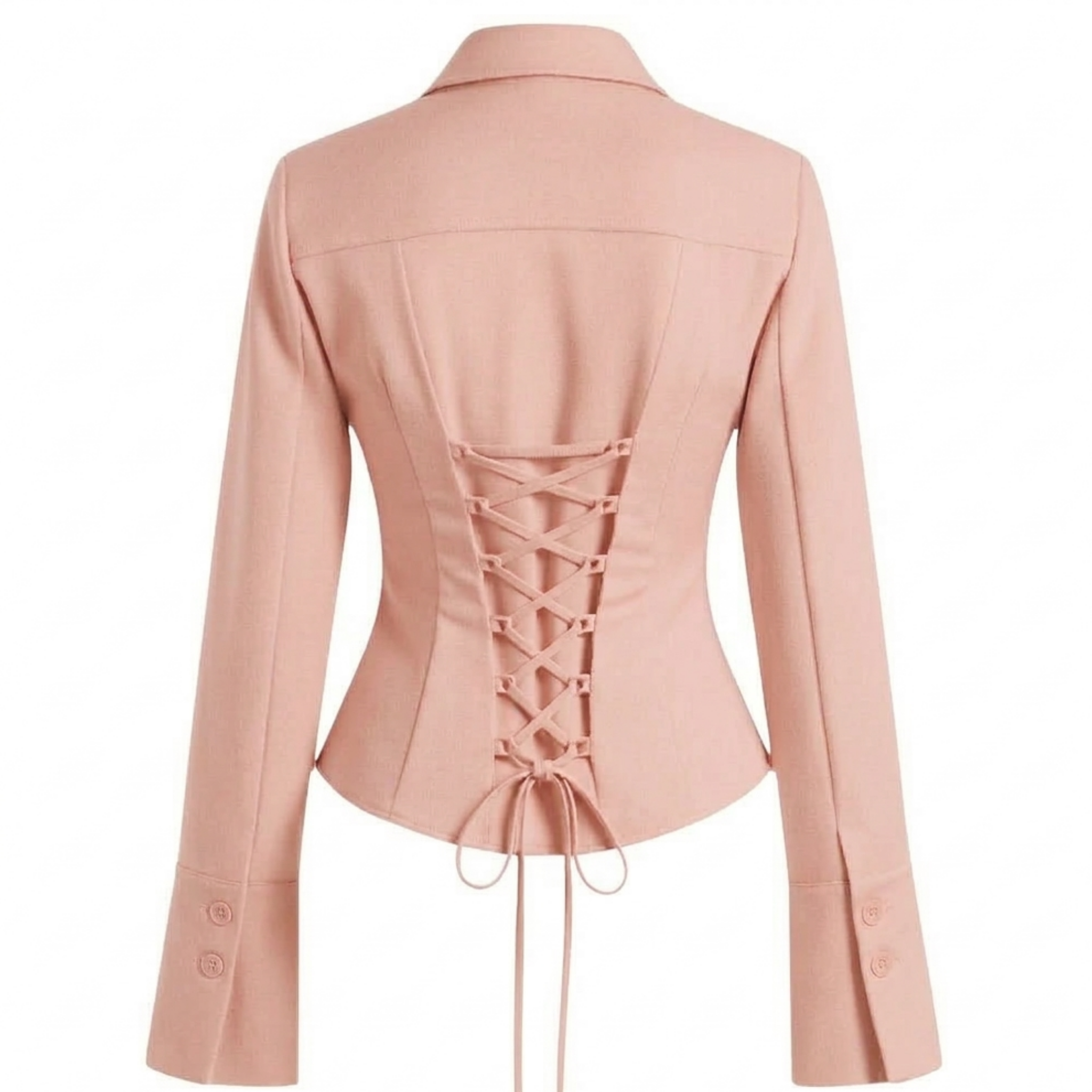 Cotton corset back shirt