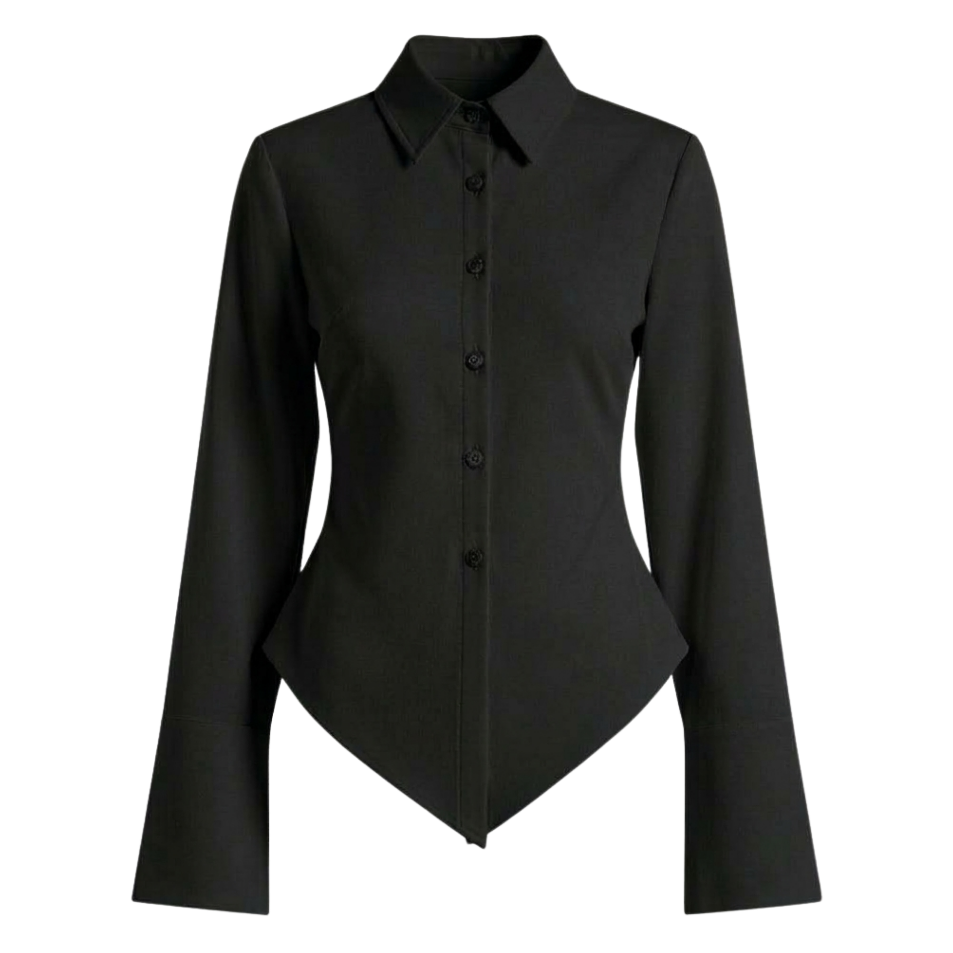 Fitted Button-Down Cotton Shirt