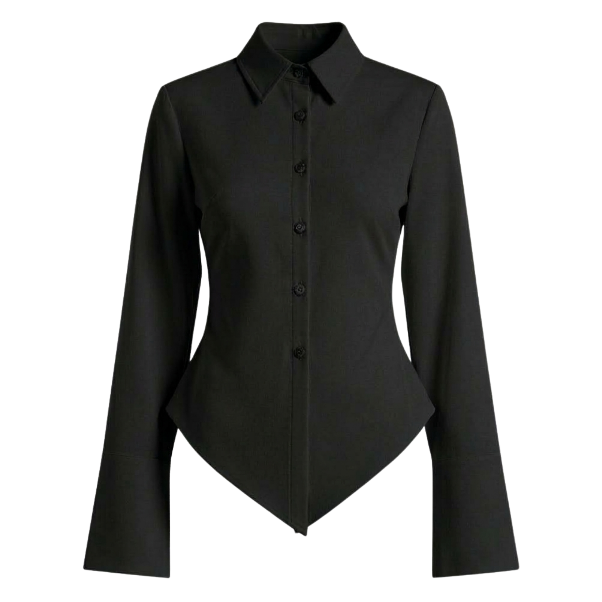 Fitted Button-Down Cotton Shirt