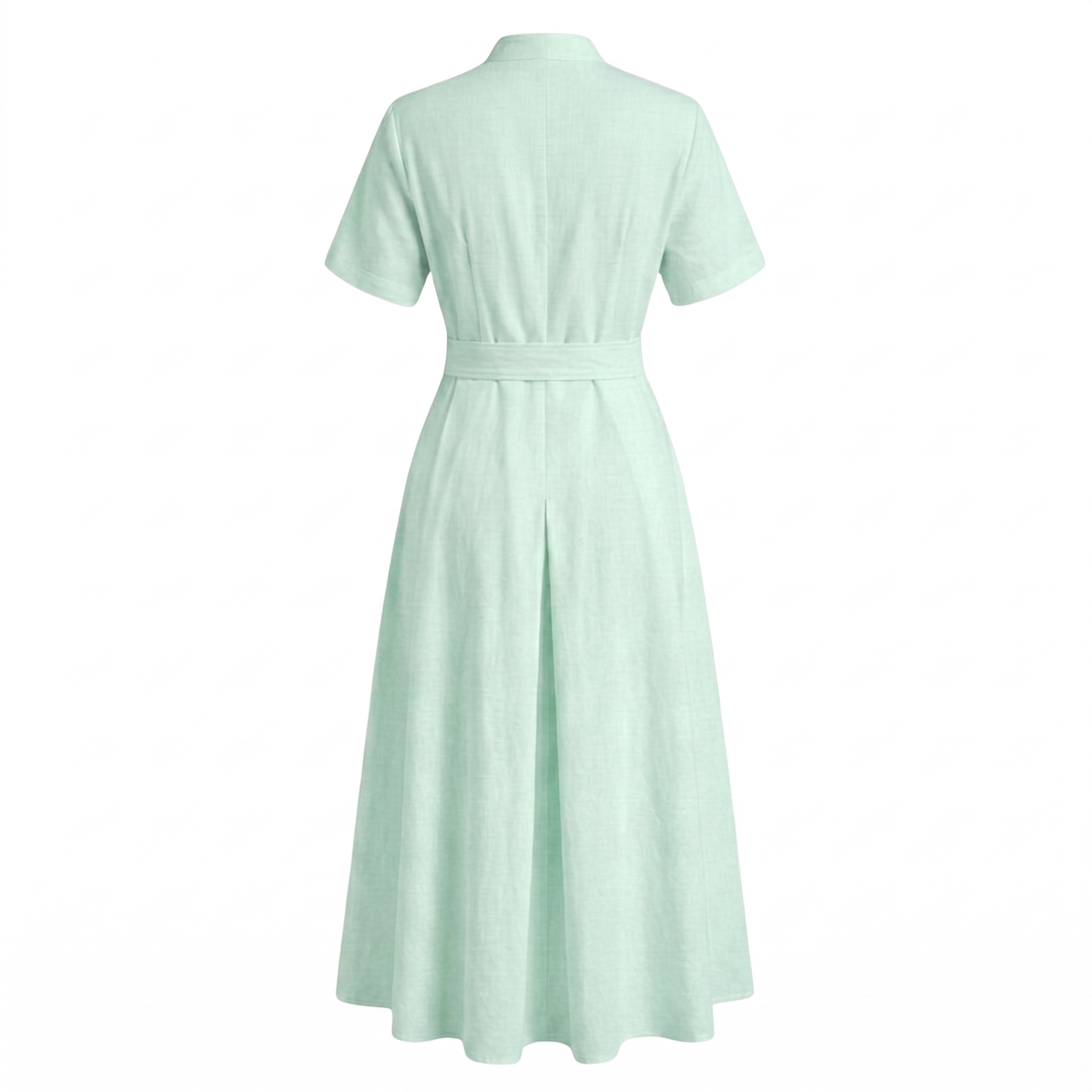 Linen shirt dress
