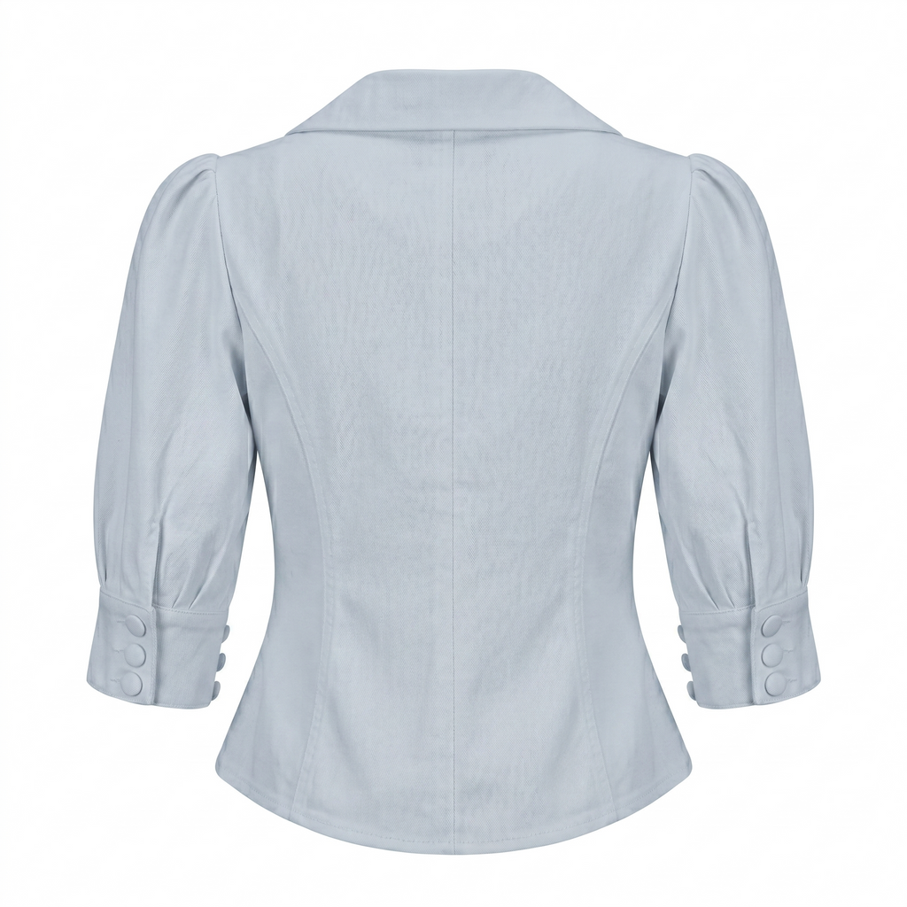 Women’s Puff Sleeve Top-Cotton