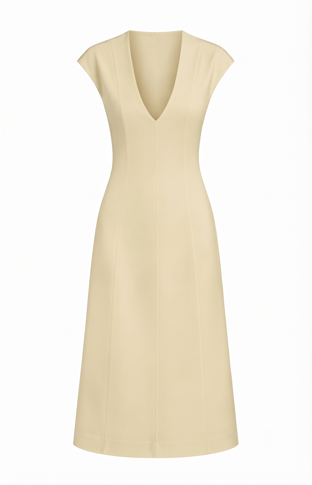 Cotton V-Neck Dress