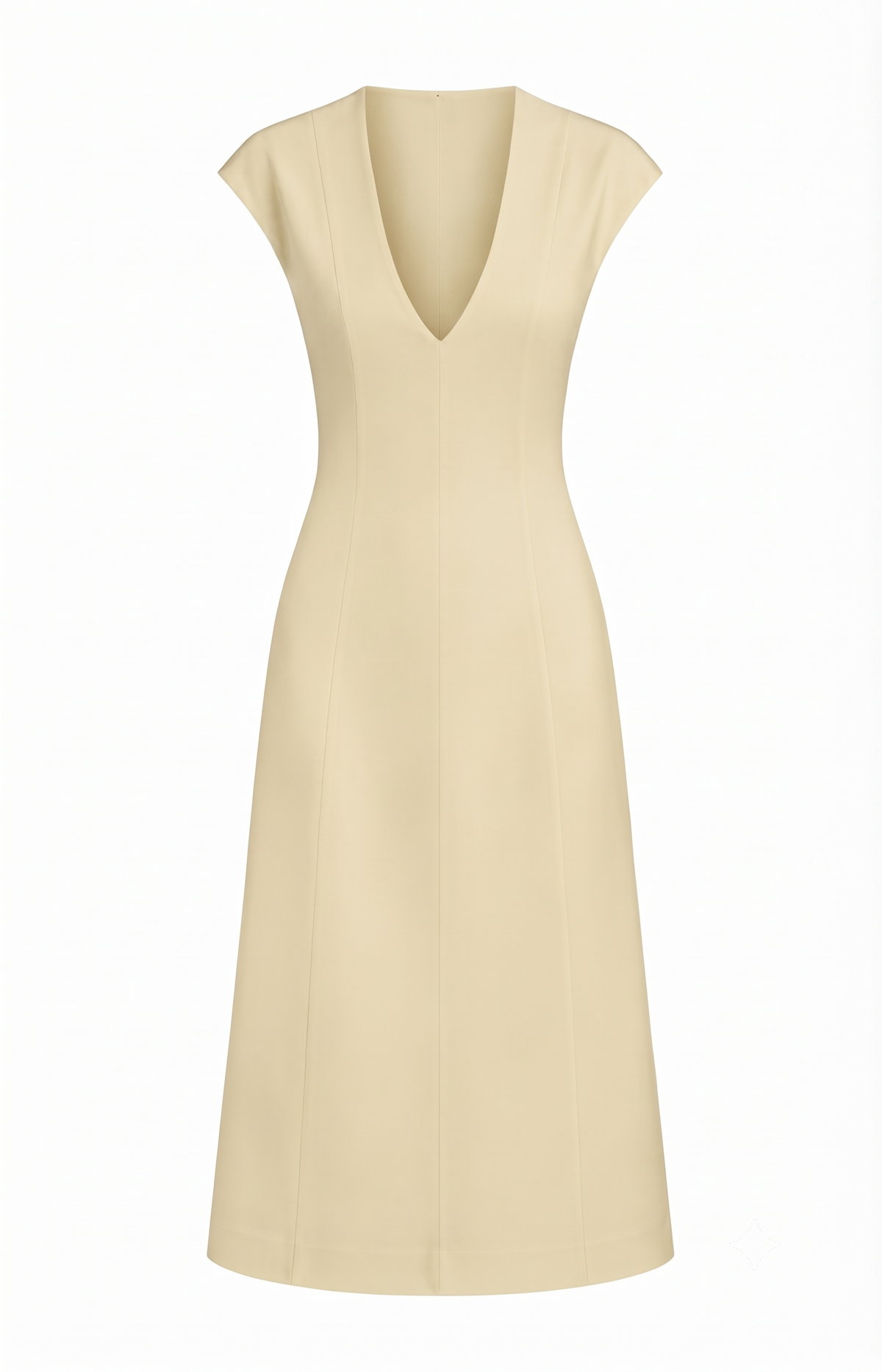 Cotton V-Neck Dress