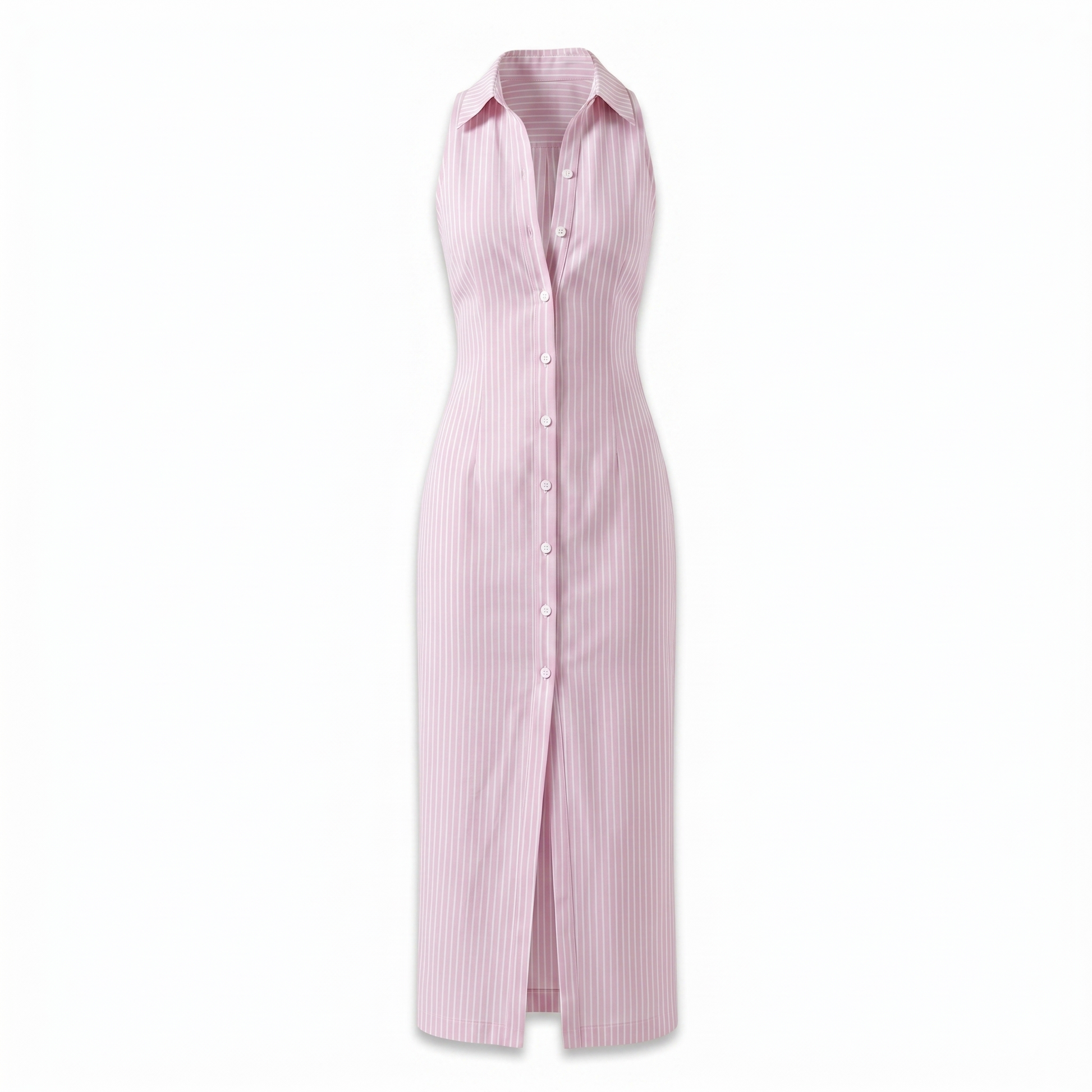 Stripe Sculpt Shirt Dress