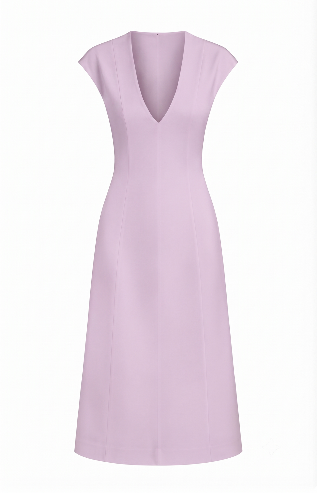 Cotton V-Neck Dress