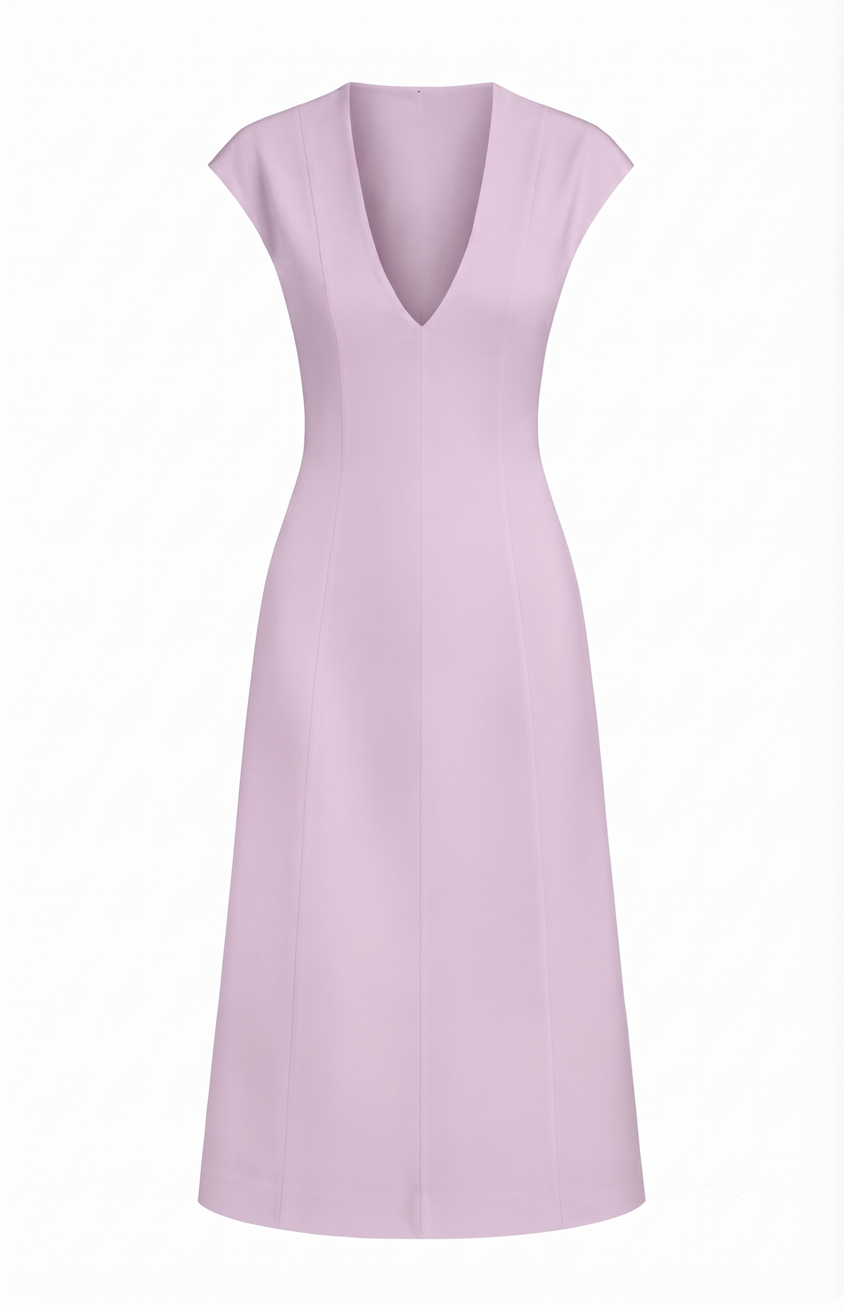 Cotton V-Neck Dress