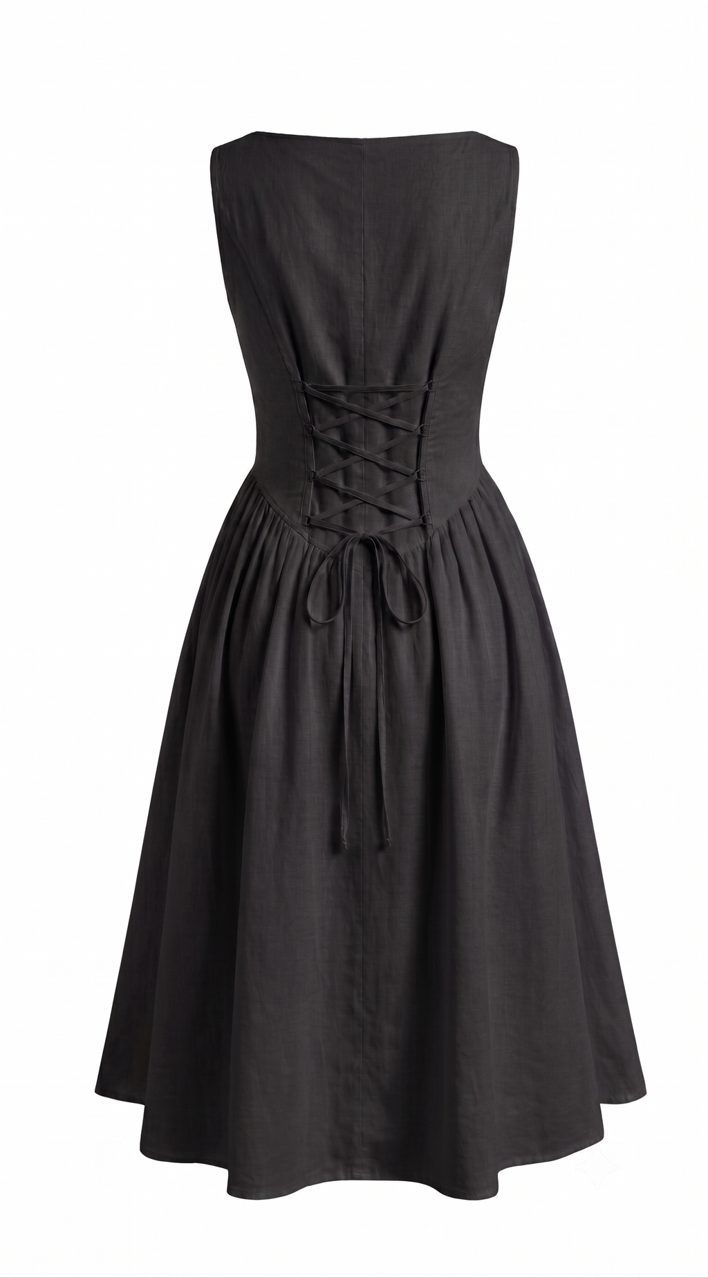 Boat Neck Fit & Flare Midi Dress