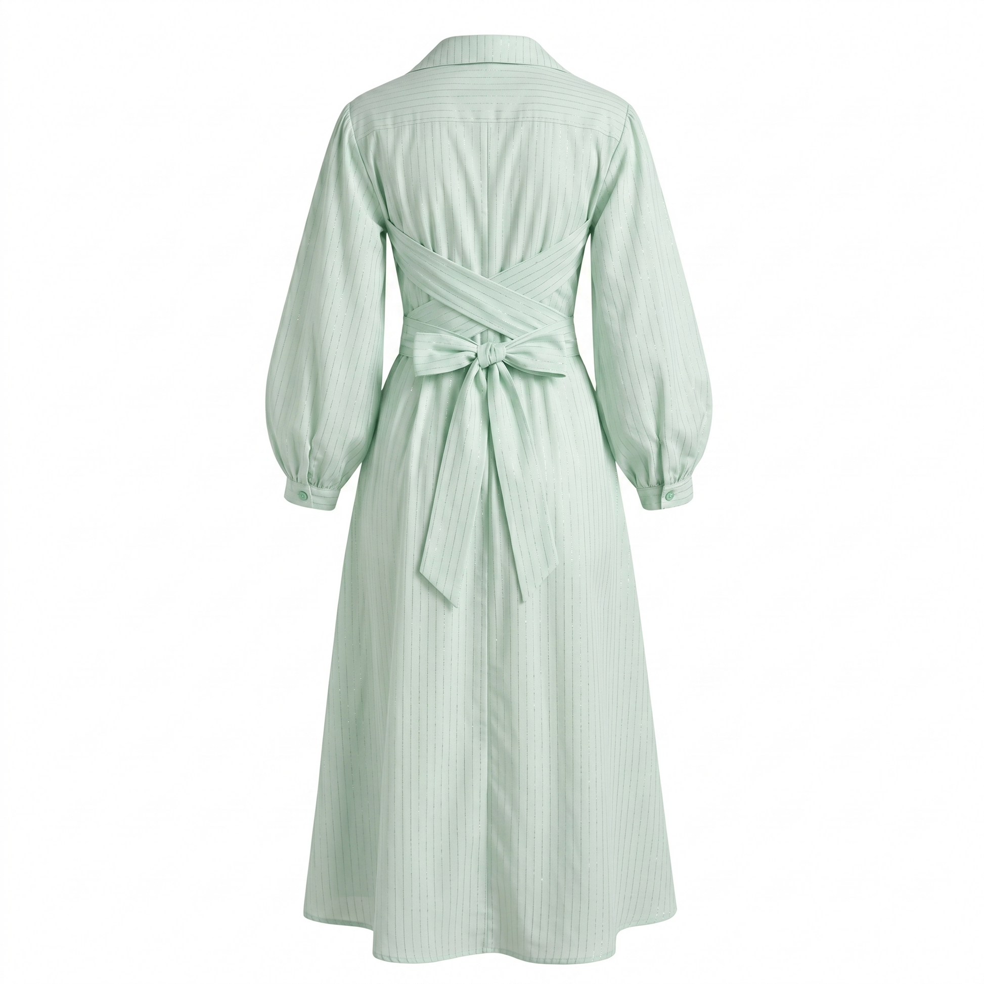Stripe wrap dress