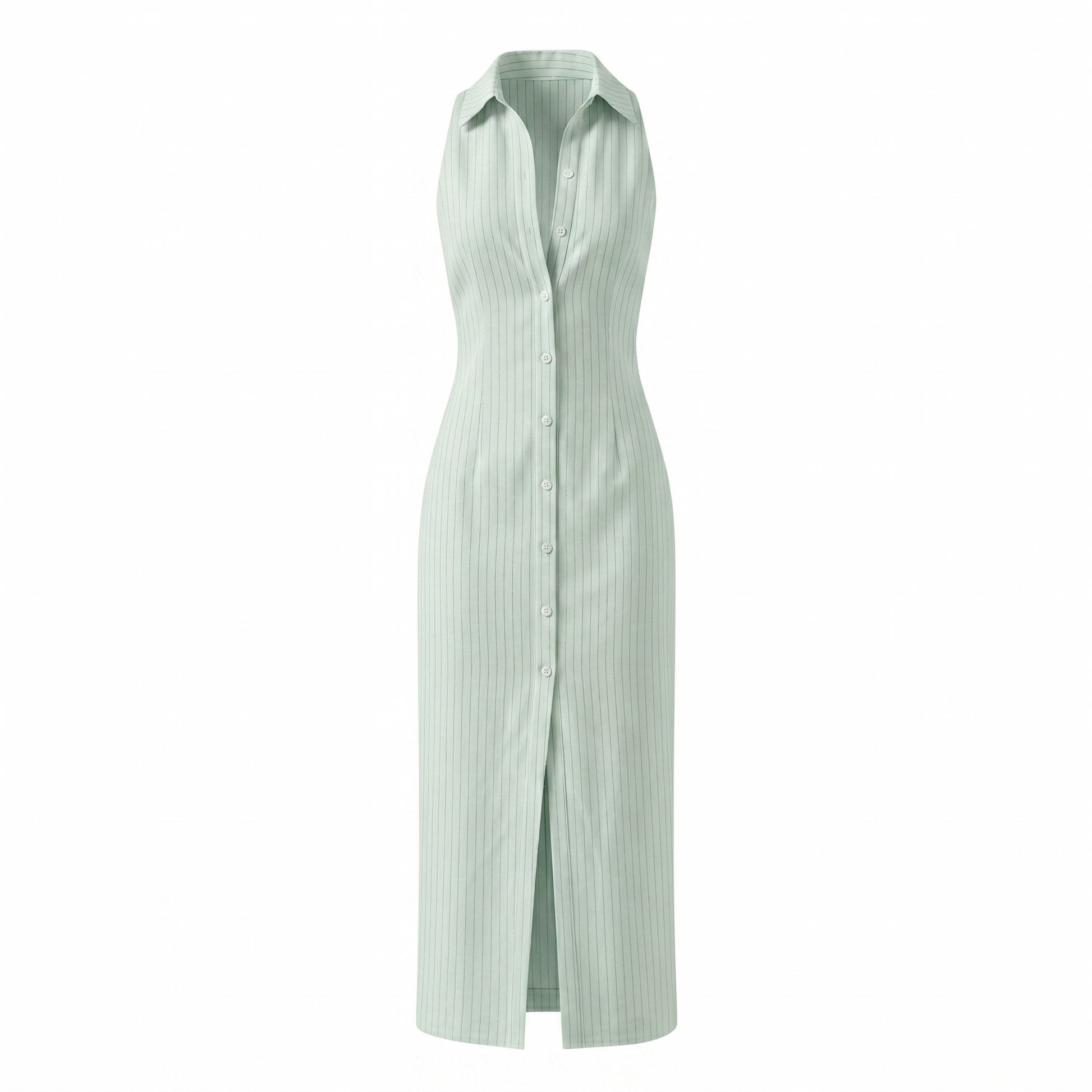 Stripe Sculpt Shirt Dress