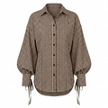 Brown Checks Full Sleeve Shirt-Cotton