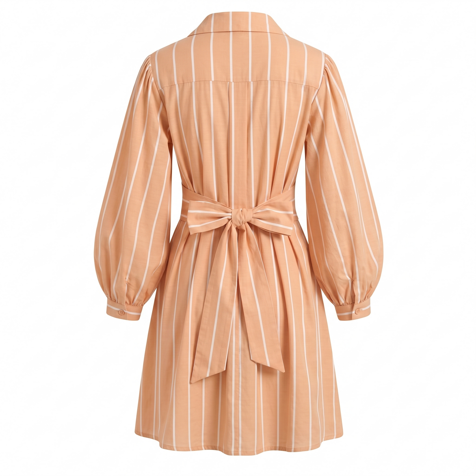 Stripe wrap short dress