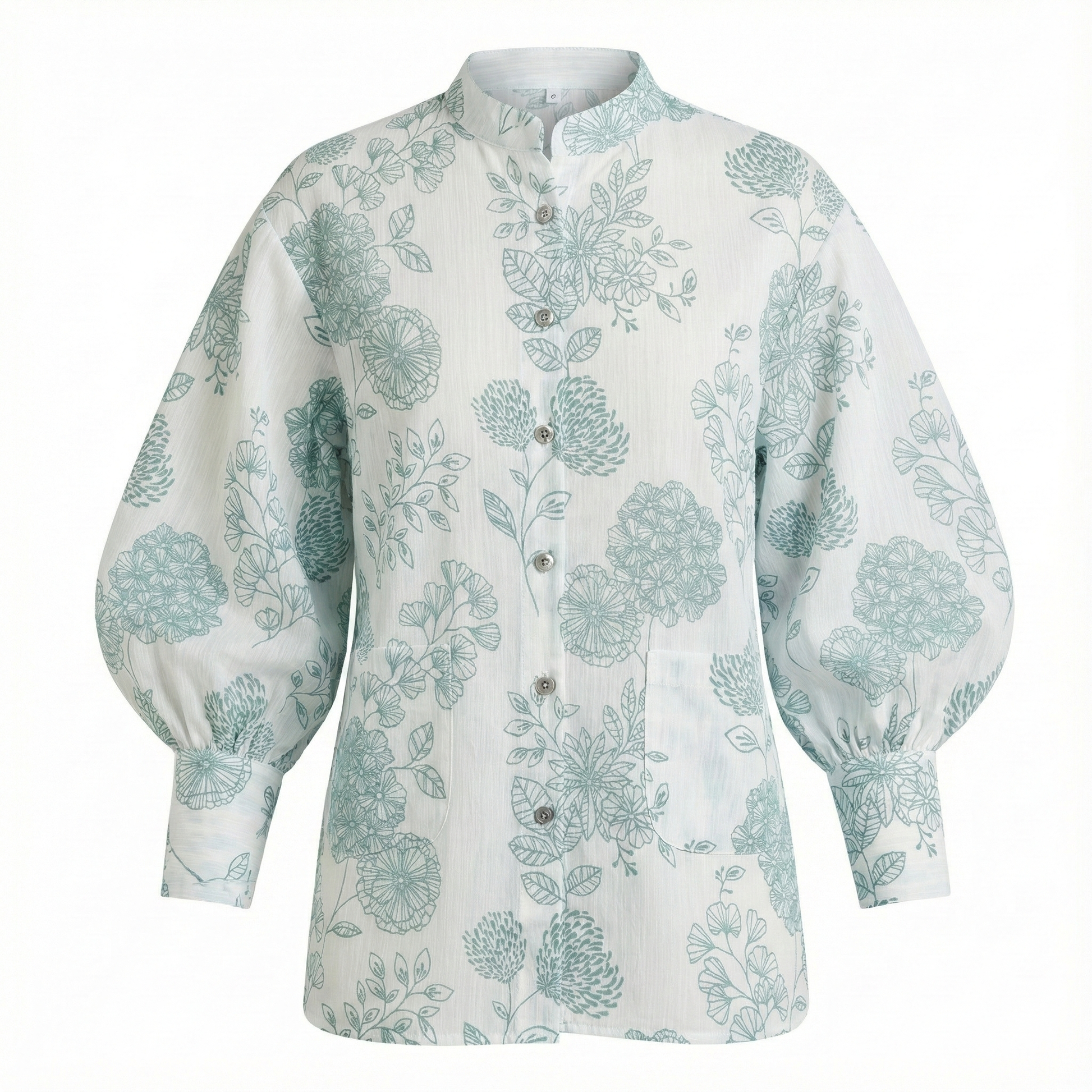 Floral Ballon sleeve shirt